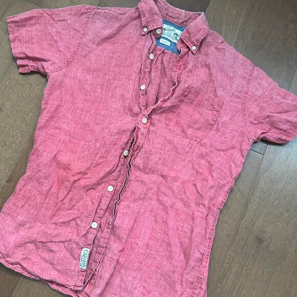 100% Linen Button Up Shirt - Picture 1 of 6